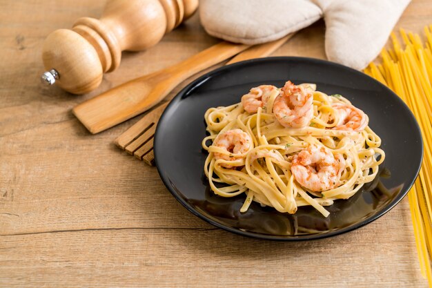 fettuccini aux crevettes