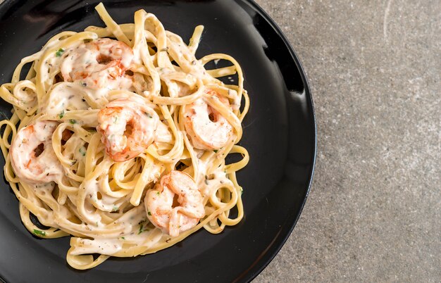 fettuccini aux crevettes