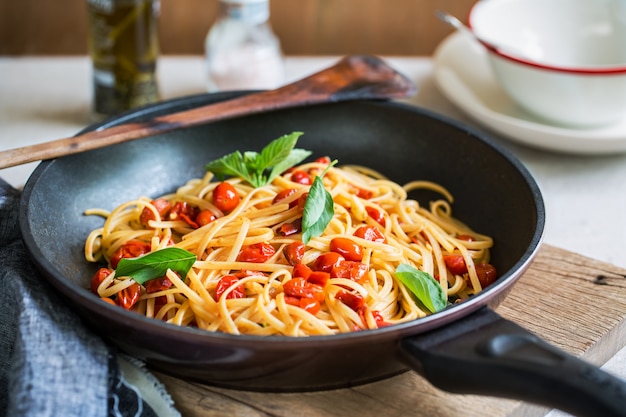 Fettuccini aux tomates cerises