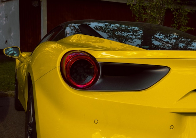 Photo le feu d'arrêt de la ferrari