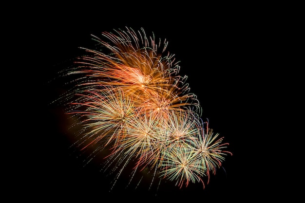 Feu d'artifice coloré