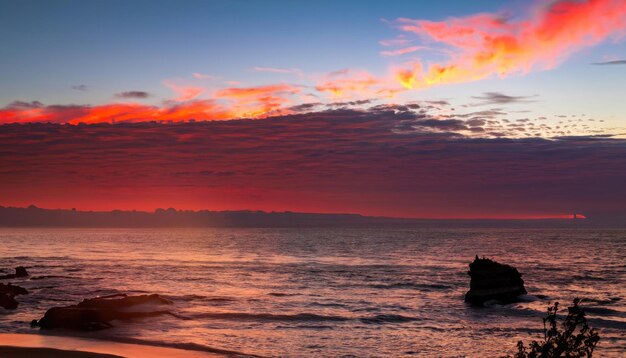 Le feu du ciel du parc d'État de Crystal Cove