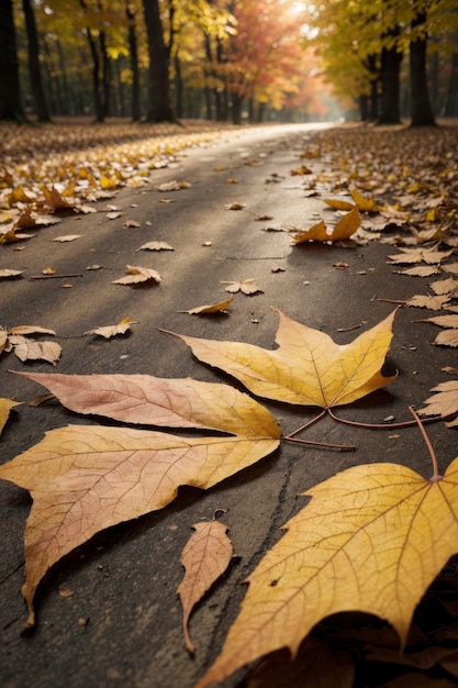 Le feuillage d'automne tranquille est d'une beauté à couper le souffle dans la forêt sereine de la nature
