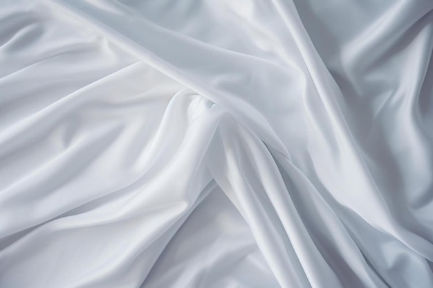 une feuille blanche avec un motif de tissu blanc