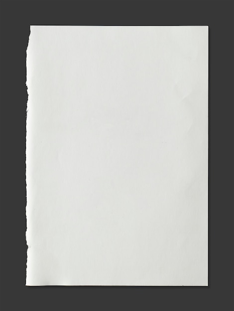 Feuille blanche de la texture du papier pour le fond avec un tracé de détourage.