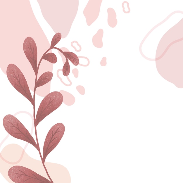 Feuille botanique Memphis fond png transparent en pastel