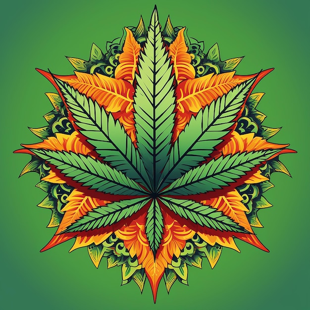 Feuille De Cannabis Vectoriel