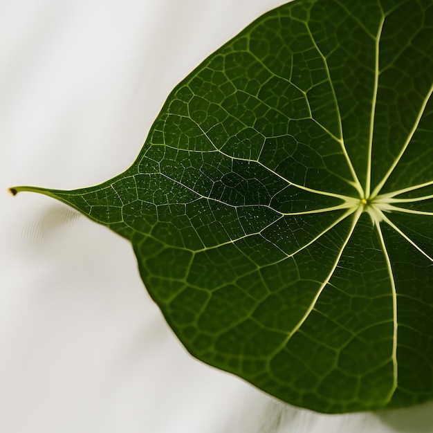 Photo une feuille avec un dessin en spirale