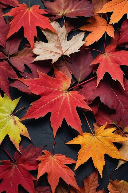 La feuille d'érable rouge colorée de l'automne