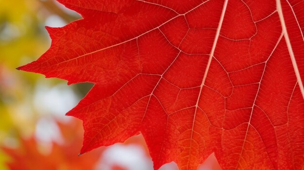 Photo feuille de mafil de saison