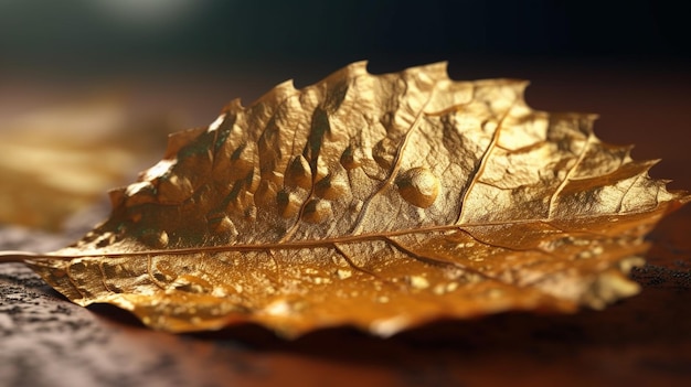 Feuille d'or Générative Ai