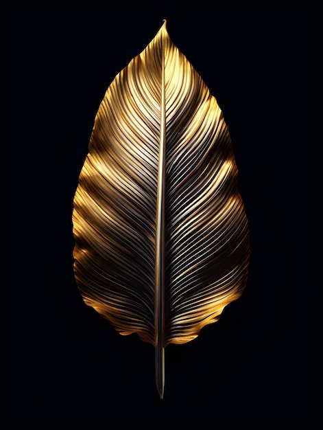 Une feuille d'or