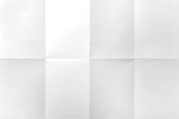 Photo feuille de papier blanc sur fond blanc