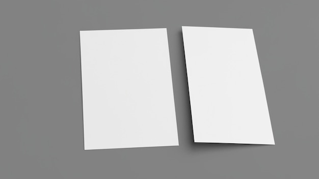 Une feuille de papier blanche est posée sur une surface grise.