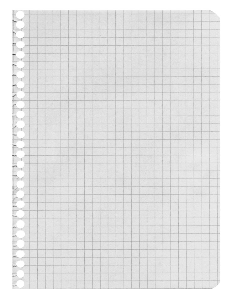 Photo feuille de papier vide d'un cahier