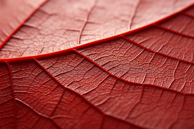 feuille rouge d'automne