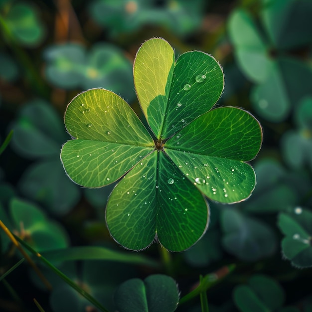 La feuille de trèfle Joyeux jour de Saint-Patrick