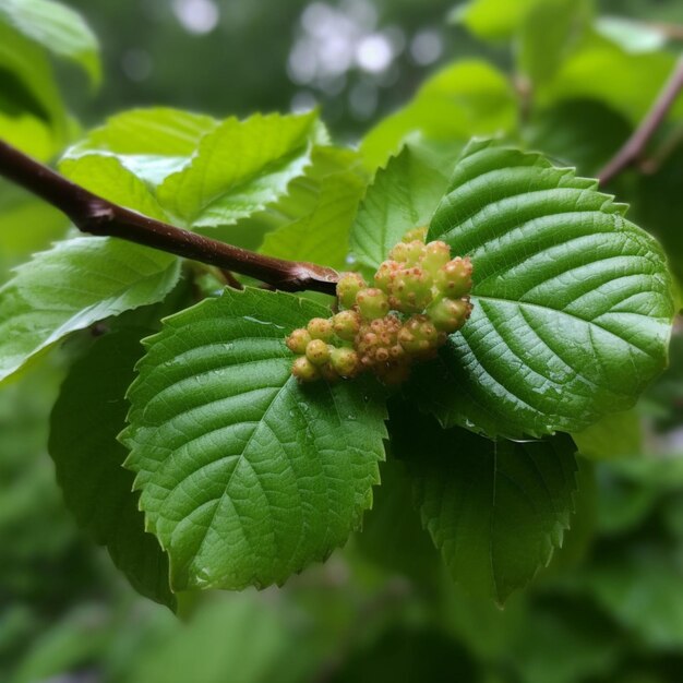 Une feuille verte avec le mot " dessus " dessus