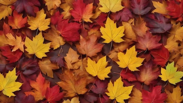 Les feuilles d'automne en arrière-plan