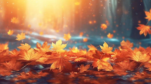 Les feuilles d'automne fond de papiers peints hd