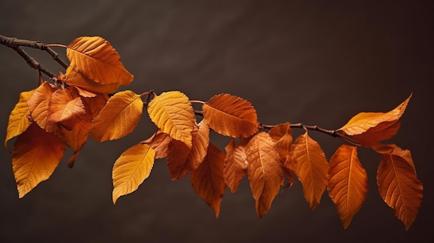 feuilles d'automne isolées