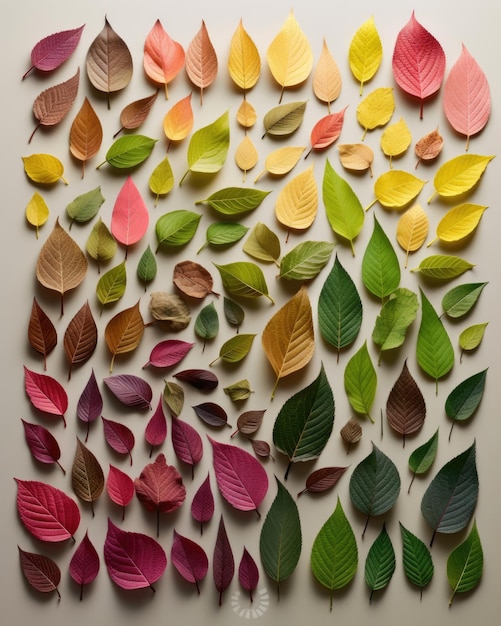 feuilles d'automne pour la décoration isolées