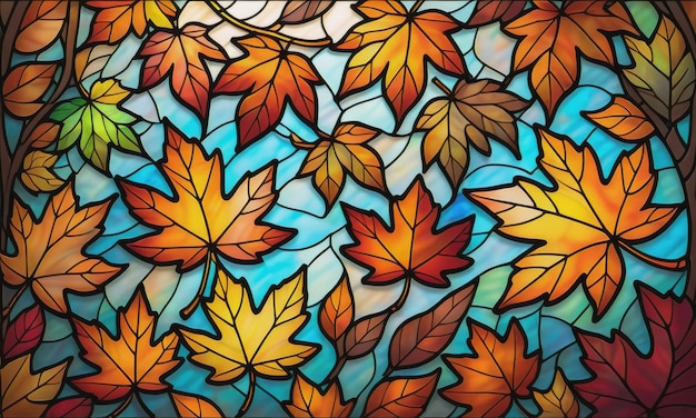 Les feuilles d'automne vibrantes créent une nature magnifique