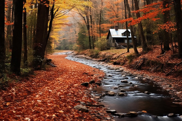 Les feuilles d'automne en Virginie-Occidentale