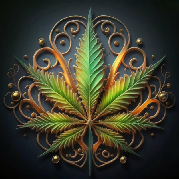 Photo des feuilles de cannabis sativa