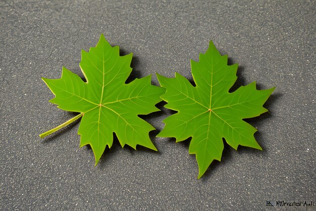 Photo feuilles d'érable vertes