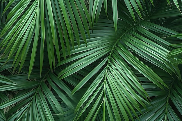 Les feuilles de palmier