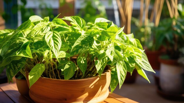 Les feuilles de la patate douce