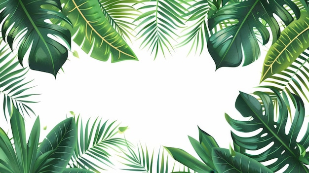 Des feuilles tropicales d'été de conception moderne