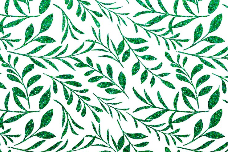 Photo des feuilles vertes étincelantes