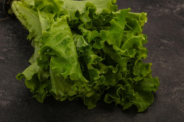 Feuilles vertes de tas de salade de laitue