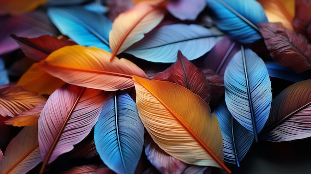 feuilles violettes HD 8K fond d'écran Stock Photographic Image