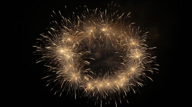 Des feux d'artifice sur Black