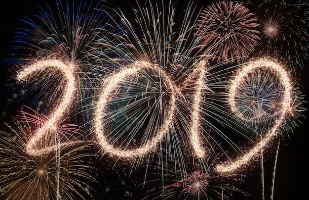 Feux d&#39;artifice du nouvel an 2019