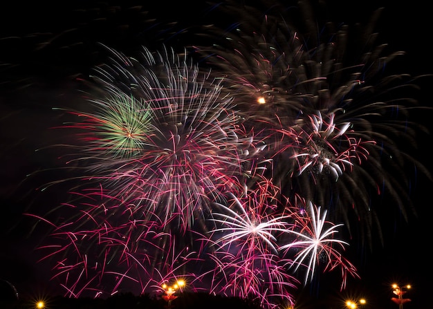 Feux d'artifice festifs