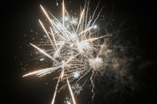 Feux d'artifice lumineux colorés abstraits pour célébrer