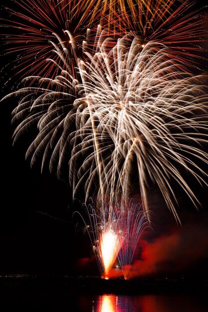 Feux d'artifice la nuit