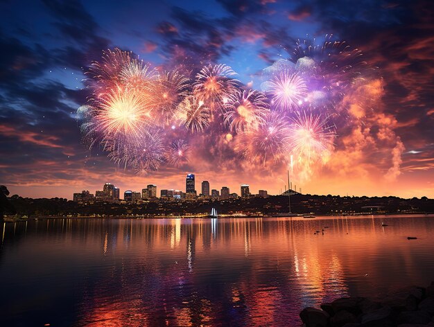 Des feux d'artifice pour une bonne année.