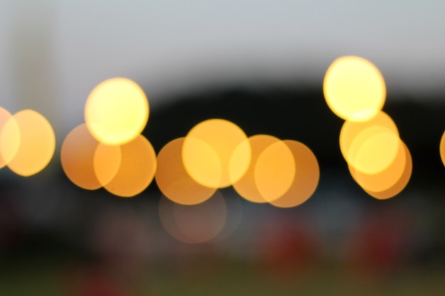 Photo feux de bokeh défocalisés