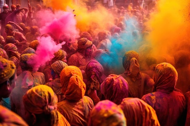 Des feux de joie aux explosions de couleurs L'évolution de Holi au fil du temps trempée de joie Les visages de Holi de Every Co