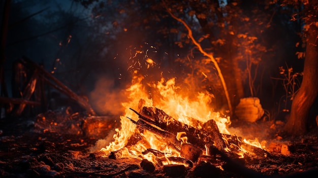 feux de maison et de forêt