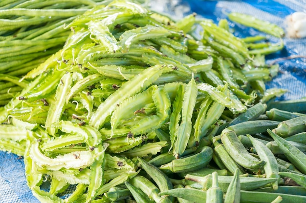 Fève de Goa au marché aux légumes