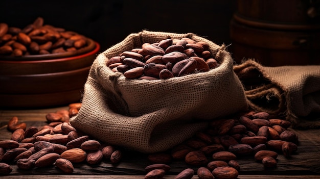 les fèves de cacao et le chocolat