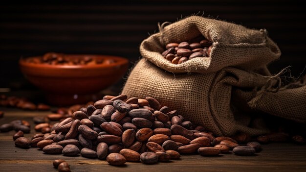 les fèves de cacao et le chocolat