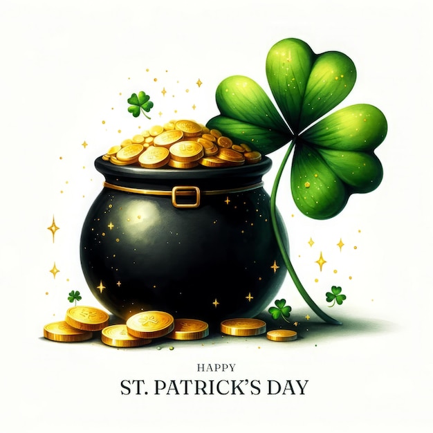 La fierté de la Saint-Patrick, l'île d'émeraude, l'exubérance, une journée de fierté irlandaise.