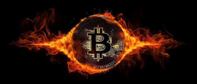 Fiery Bitcoin IA générative